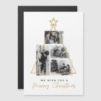 Nous vous souhaitons un Joyeux Noël Carte Magnétiq
