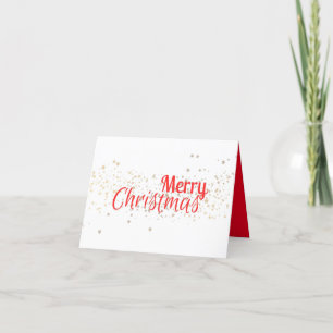 Nous vous souhaitons une joyeuse carte de Noël pli