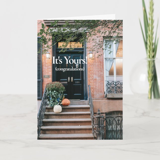 Nouveau Accueil Félicitations Carte de voeux (Devant)