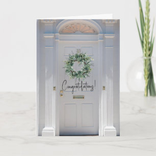 Nouveau Accueil Félicitations Plié Carte de voeux