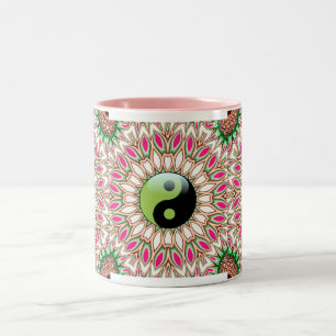 Nouveau Age Yin Yang Géométrique Tournesol Mug