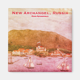 Nouveau Archange, Russie (Sitka) Peinture Magnet