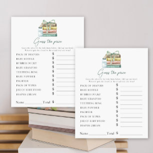 Nouveau Baby shower de chapitre - Jeu de devis de