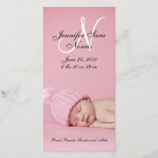 Nouveau bébé Cartes photos Faire-part de naissance