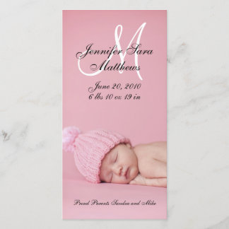 Nouveau bébé Cartes photos Faire-part de naissance