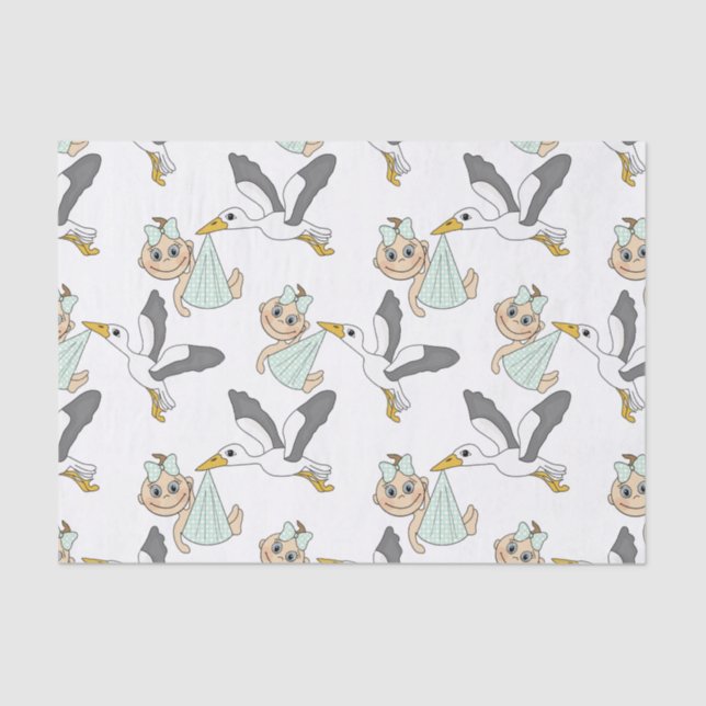 Nouveau bébé, papier de soie de la soie 10lb, (Recto)