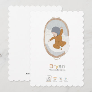 Nouveau bébé personnalisé signes Faire-part Porte