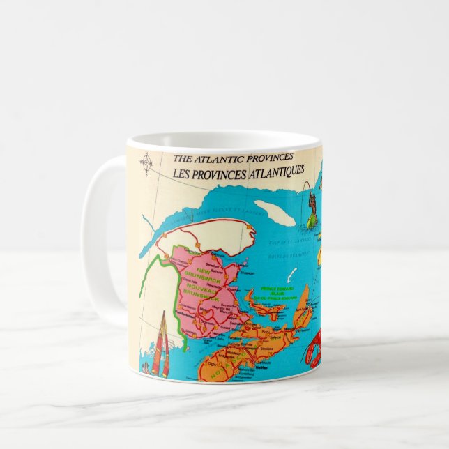 Nouveau-Brunswick Nouvelle-Écosse Mug (Devant gauche)
