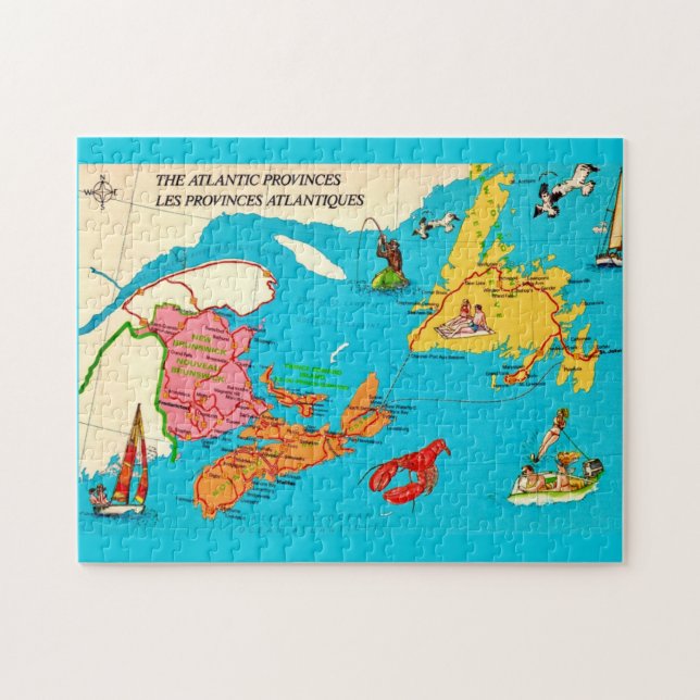 Nouveau-Brunswick Nouvelle-Écosse Puzzle (Horizontal)