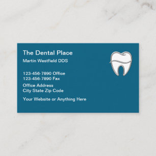 Nouveau Bureau des dentistes Cartes de visite mode