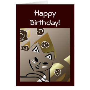 Nouveau cadeau de carte d'anniversaire d'art de