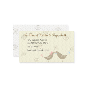 Nouveau Carte de visite d'adresse résidentielle de