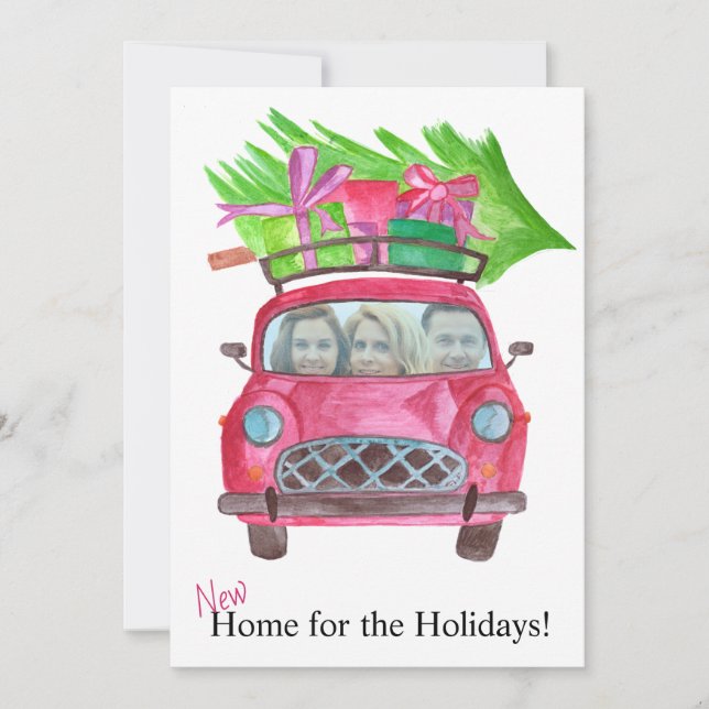 Nouveau carte photo personnalisable Home (Devant)