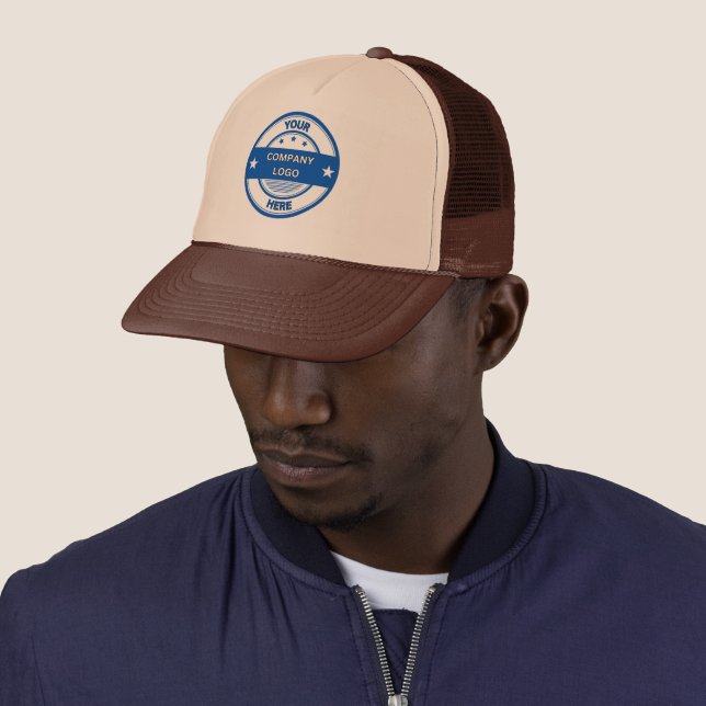 NOUVEAU ! Casquette de camionneur - Marron - Perso (En situation)