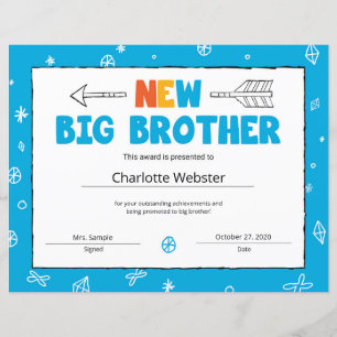 Nouveau certificat frère Certificat de frère
