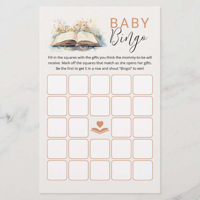Nouveau chapitre Bingo Baby shower de Bingo jeu (Devant)