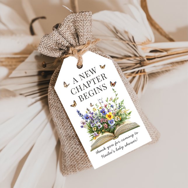 Nouveau Chapitre Commence Étiquettes De Cadeau Pou (Créateur téléchargé)