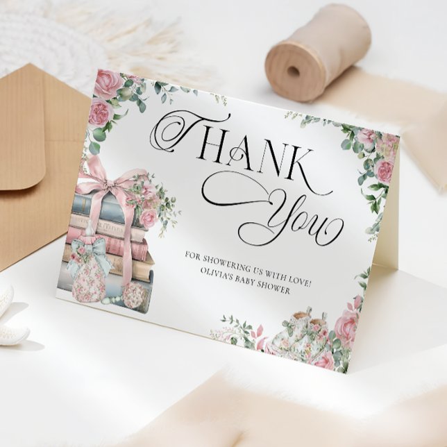 Nouveau chapitre Storybook Girl Baby shower Merci (Créateur téléchargé)