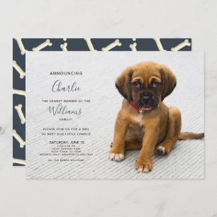 Nouveau Chien Chien Chien d'Adoption Faire-part Ph