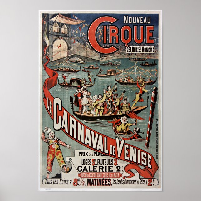 Nouveau Cirque : Poster du Carnaval français (Devant)