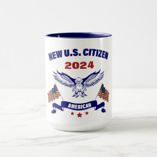 Nouveau citoyen américain des États-Unis 2024 Mug