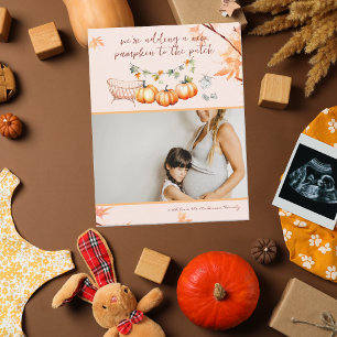 Nouveau Citrouille   Faire-part de grossesse photo