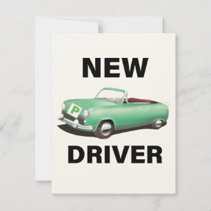 Nouveau conducteur de voiture provisoire