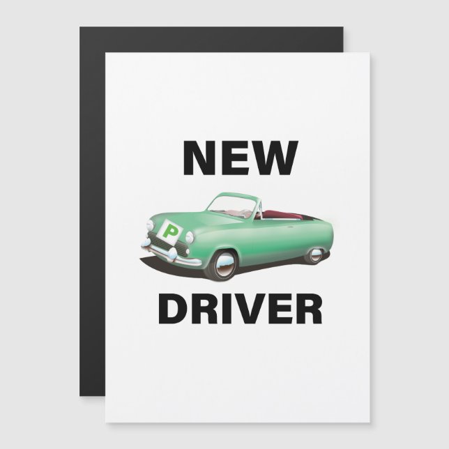 Nouveau conducteur de voiture provisoire (Devant / Derrière)