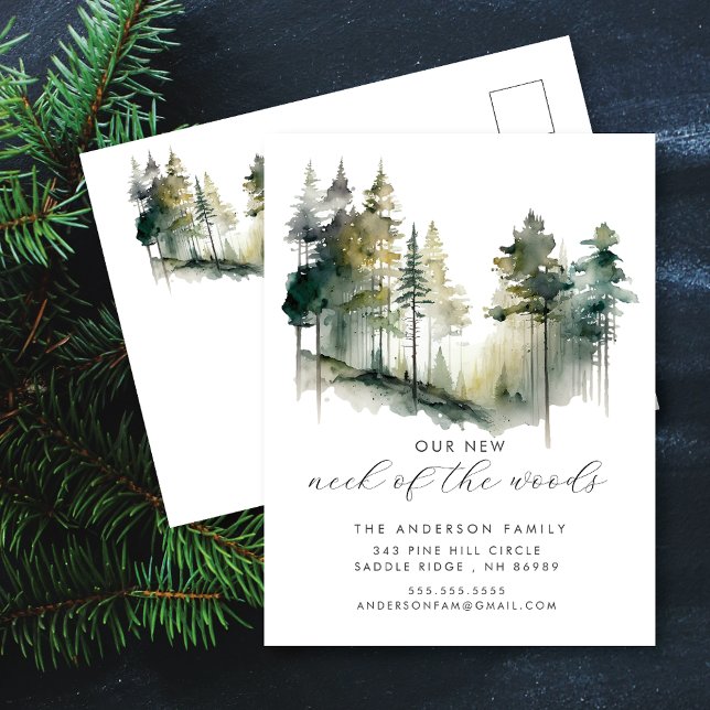 Nouveau cou de la forêt Nouvelle carte postale d'a (Créateur téléchargé)