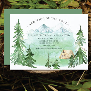 Nouveau cou des Bois   Moderne Faire-part mobile