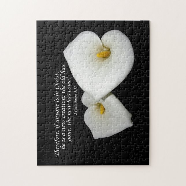 nouveau dans l'Écriture du Christ avec puzzle des  (Vertical)
