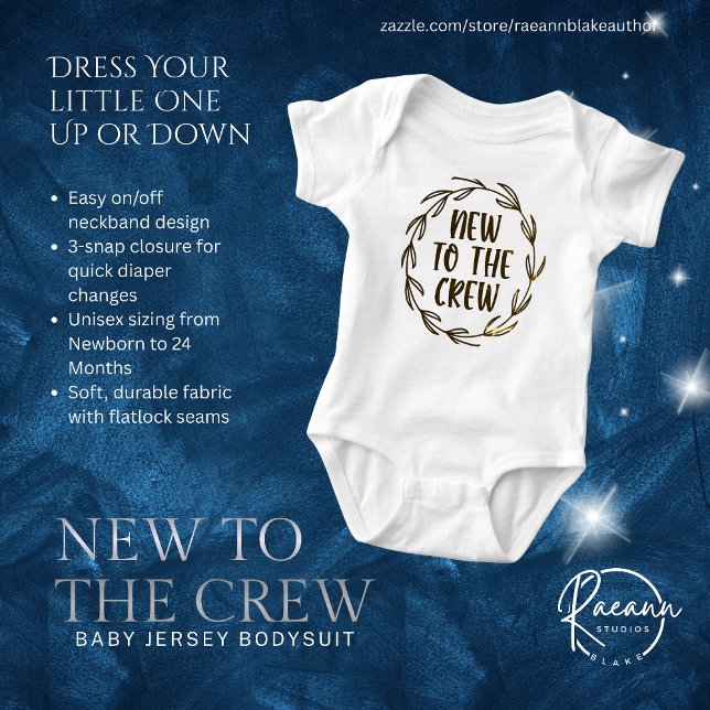 Nouveau dans l'Équipage Body Bébé en Jersey (Créateur téléchargé)