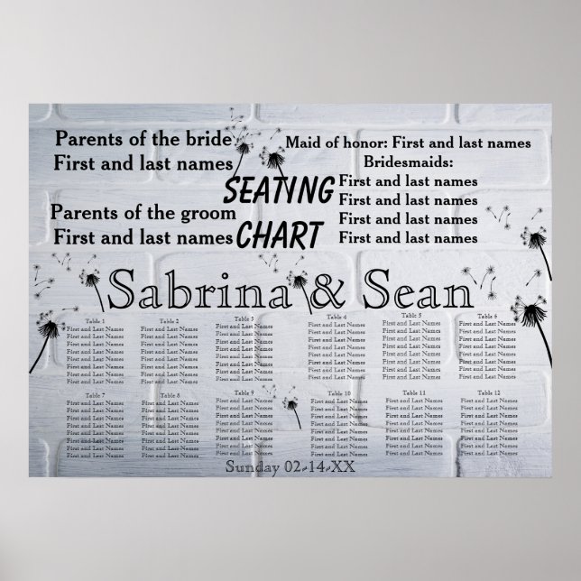 Nouveau Début Huit Sièges À Dandelion Tableau (Devant)