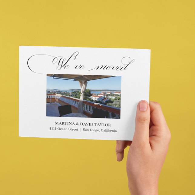 Nouveau domicile Photo Faire-part Carte postale (Créateur téléchargé)