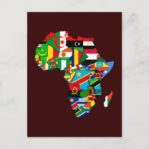 Nouveau drapeau des pays africains Carte de l'Afri