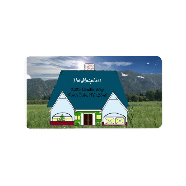 Nouveau Étiquette de adresse de famille (Devant)