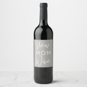 Nouveau Étiquette de vin maman