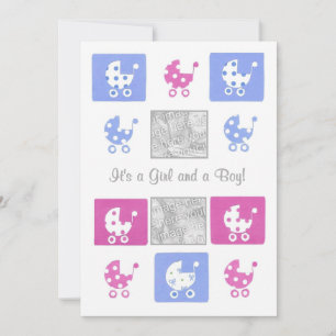 Nouveau Faire-part Baby Twins