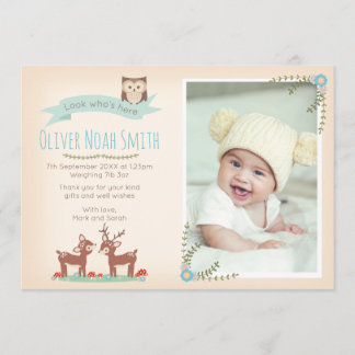 Nouveau faire-part de bébé/carte de remerciements