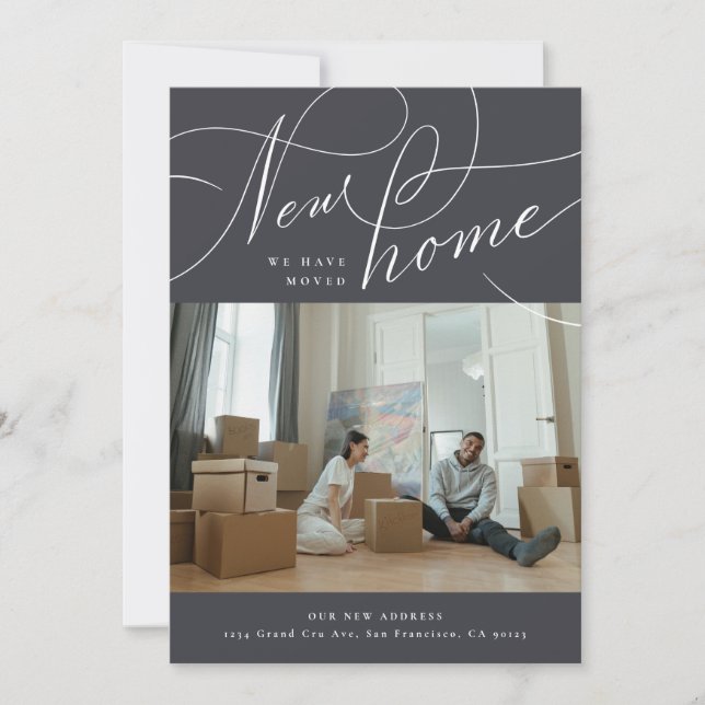 Nouveau Faire-part de déménagement à la main (Devant)