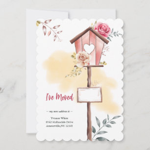 Nouveau Faire-part de déménagement de l'amour à la