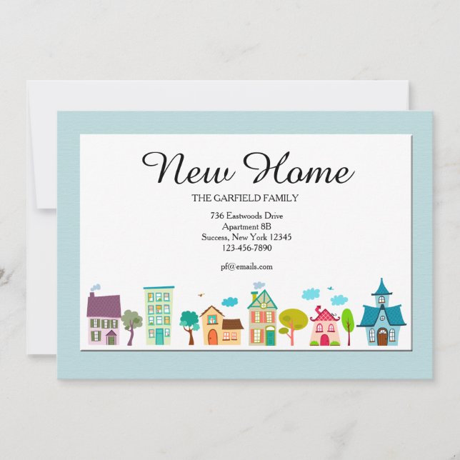 Nouveau Faire-part de déménagement résidentiel (Devant)