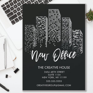 Nouveau Faire-part de déplacement de la ville de b