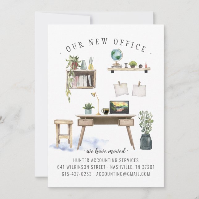 Nouveau Faire-part de déplacement Office (Devant)