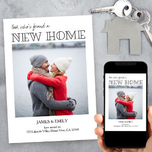 Nouveau Faire-part de déplacement photo minimalist