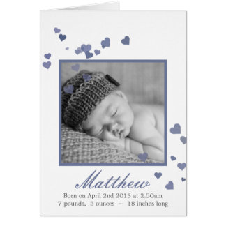 Nouveau Faire-part de naissance photo Baby Boy