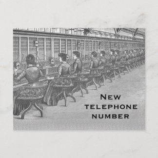Nouveau Faire-part de numéro de téléphone