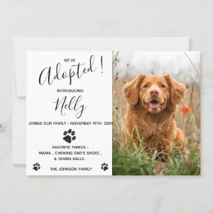 Nouveau Faire-part pour animal de compagnie de cha