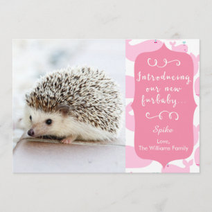 Nouveau Faire-part pour bébé rose