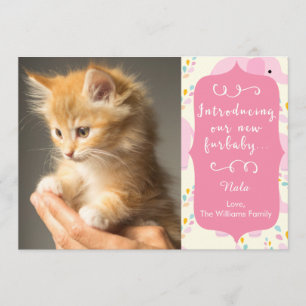 Nouveau faire-part rose de Furbaby